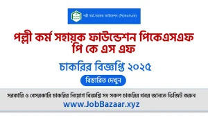 PKSF Job Circular 2025 | Palli Karma Sahayak Foundation New Job Circular